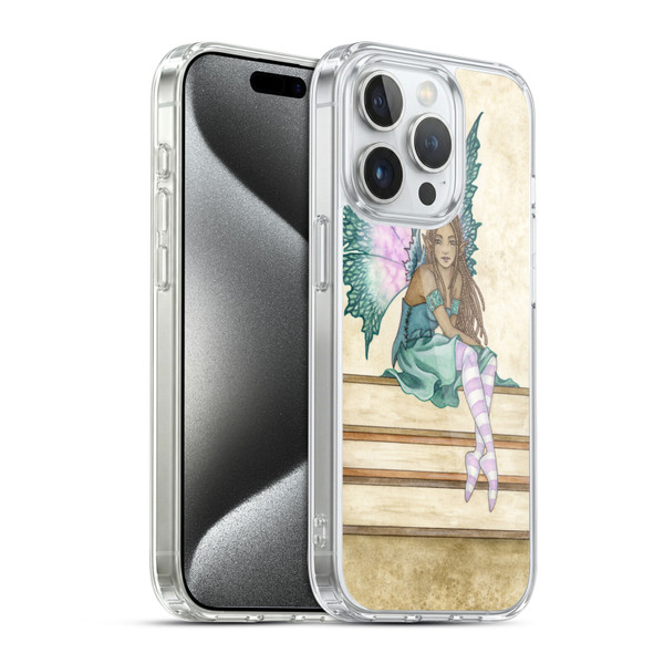 Amy Brown Lovely Fairies Green Pixie Soft Gel Case for Apple iPhone 15 Pro & MagSafe