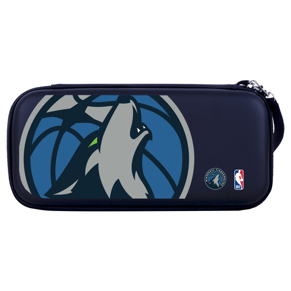 NBA Minnesota Timberwolves Logo Oversized Text Hard Storage Travel Carry Case for Nintendo Switch