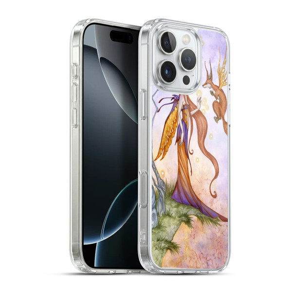 Amy Brown Lovely Fairies Cliffside Talks Soft Gel Case for Apple iPhone 16 Pro Max & MagSafe