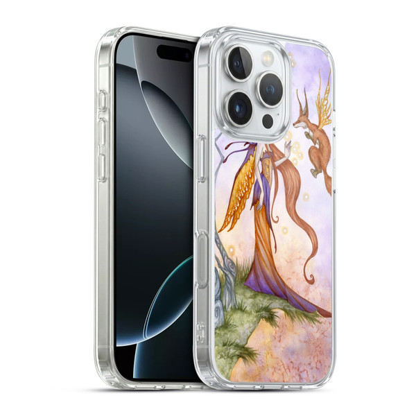 Amy Brown Lovely Fairies Cliffside Talks Soft Gel Case for Apple iPhone 16 Pro & MagSafe