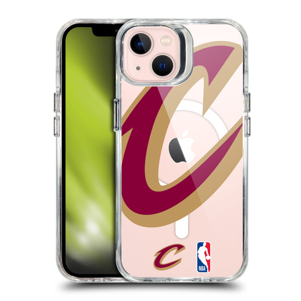 NBA Cleveland Cavaliers Logo Oversized Text SHOCKPROOF BUMPER CASE COMPATIBLE WITH Apple iPhone 13 & MAGSAFE