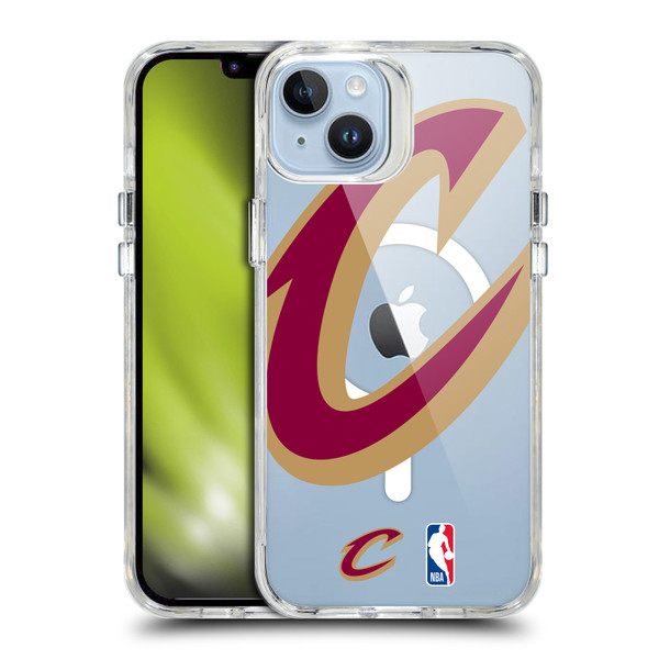 NBA Cleveland Cavaliers Logo Oversized Text SHOCKPROOF BUMPER CASE COMPATIBLE WITH Apple iPhone 14 Plus & MAGSAFE