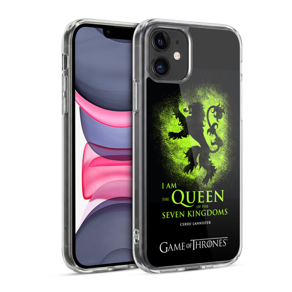 HBO Game of Thrones Graphics Queen Cersei Soft Gel Case for Apple iPhone 11