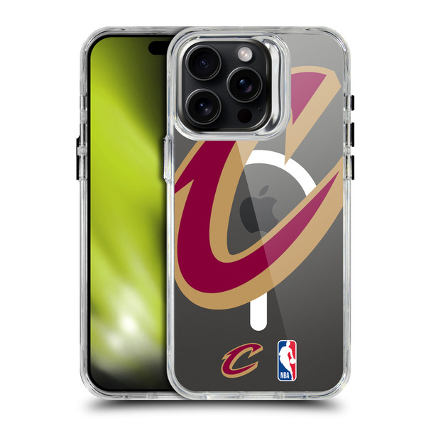 NBA Cleveland Cavaliers Logo Oversized Text SHOCKPROOF BUMPER CASE COMPATIBLE WITH Apple iPhone 15 Pro Max & MAGSAFE