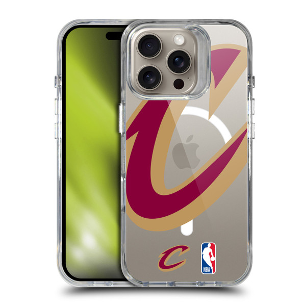NBA Cleveland Cavaliers Logo Oversized Text SHOCKPROOF BUMPER CASE COMPATIBLE WITH Apple iPhone 16 Pro & MAGSAFE