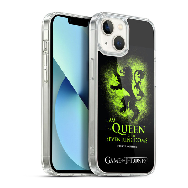 HBO Game of Thrones Graphics Queen Cersei Soft Gel Case for Apple iPhone 13