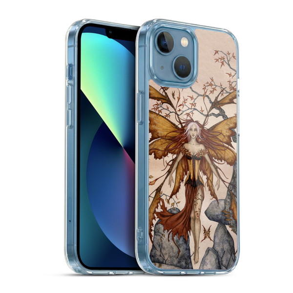 Amy Brown Pixies Autumn Soft Gel Case for Apple iPhone 13 Mini & MagSafe