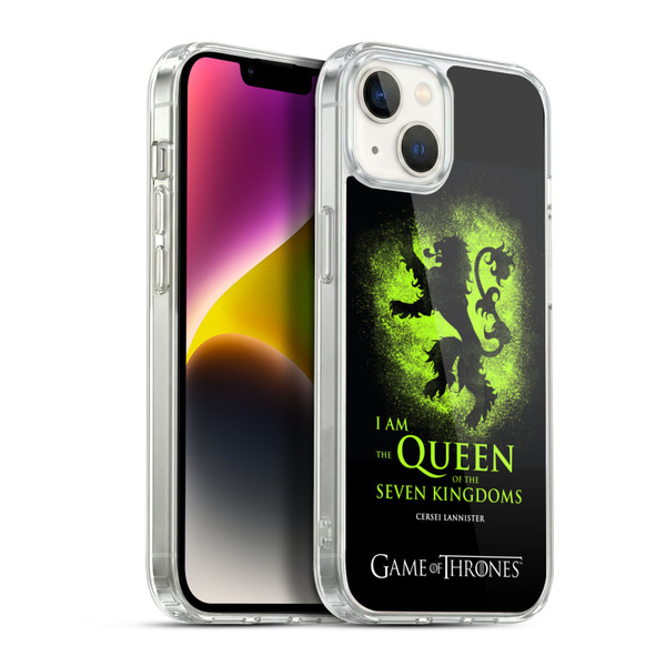 HBO Game of Thrones Graphics Queen Cersei Soft Gel Case for Apple iPhone 14 Plus & MagSafe