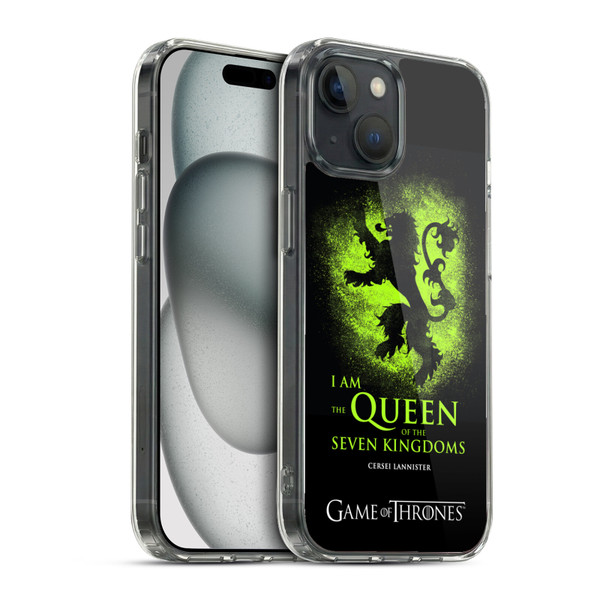 HBO Game of Thrones Graphics Queen Cersei Soft Gel Case for Apple iPhone 15 & MagSafe