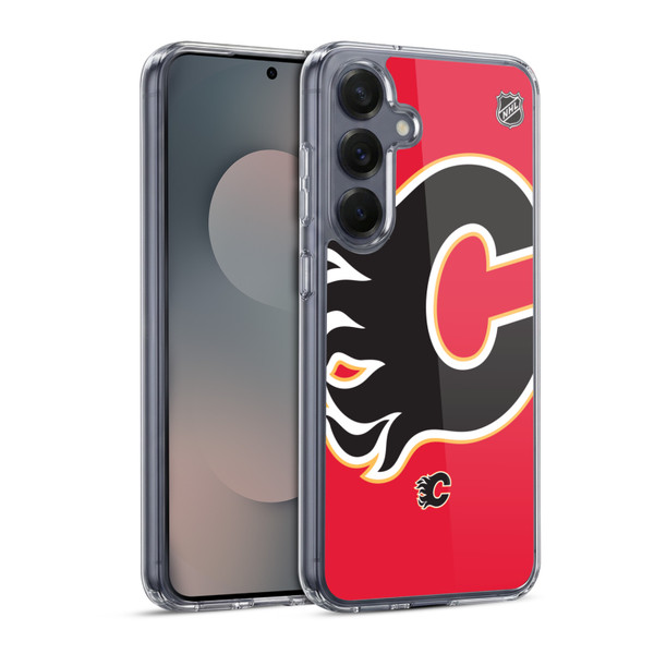 NHL Calgary Flames Oversized Soft Gel Case for Samsung Galaxy S25 & MagSafe