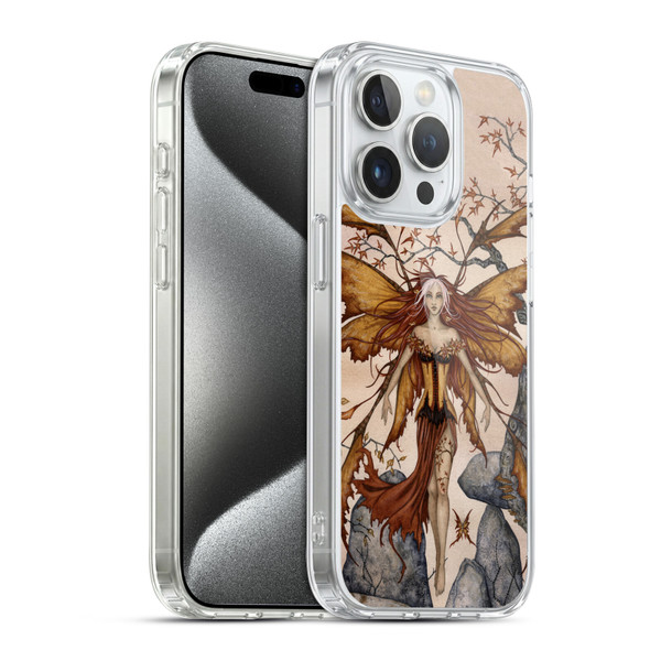 Amy Brown Pixies Autumn Soft Gel Case for Apple iPhone 15 Pro & MagSafe