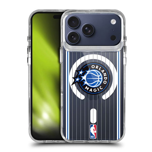 NBA Orlando Magic Logo Black Design Text SHOCKPROOF BUMPER CASE COMPATIBLE WITH Apple iPhone 17 Pro Max & MAGSAFE