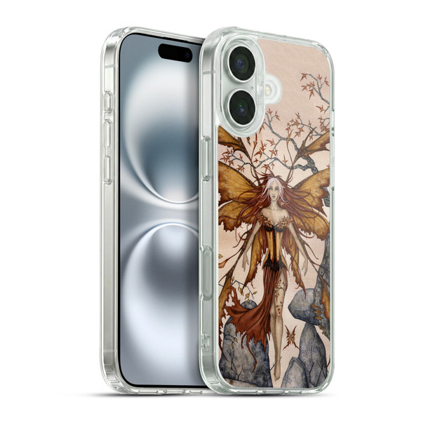 Amy Brown Pixies Autumn Soft Gel Case for Apple iPhone 16 Plus & MagSafe