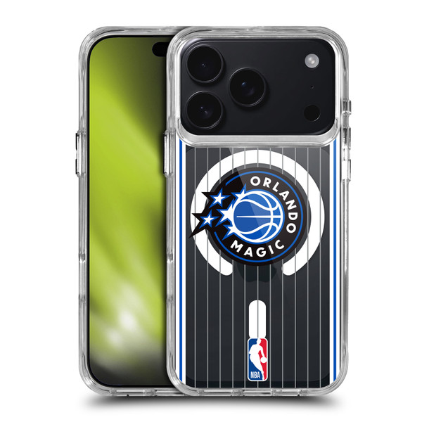 NBA Orlando Magic Logo Black Design Text SHOCKPROOF BUMPER CASE COMPATIBLE WITH Apple iPhone 17 Pro & MAGSAFE