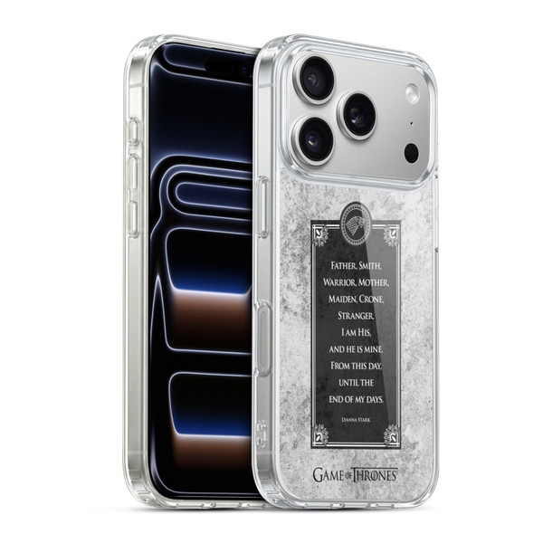 HBO Game of Thrones Graphics Lyanna Vows Soft Gel Case for Apple iPhone 17 Pro