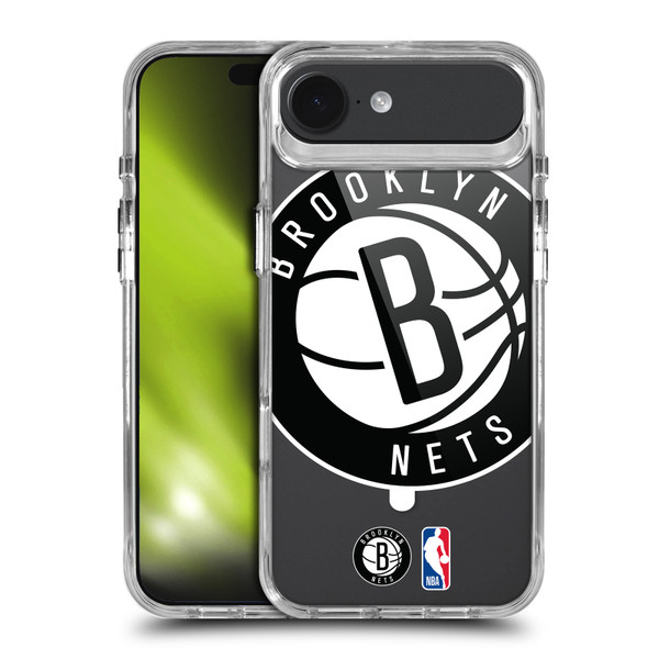 NBA Brooklyn Nets Logo Oversized Text SHOCKPROOF BUMPER CASE COMPATIBLE WITH Apple iPhone 17 Air & MAGSAFE