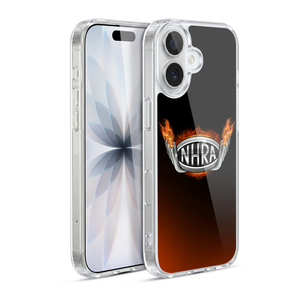 National Hot Rod Association Graphics Fire Logo Soft Gel Case for Apple iPhone 17