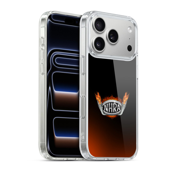 National Hot Rod Association Graphics Fire Logo Soft Gel Case for Apple iPhone 17 Pro