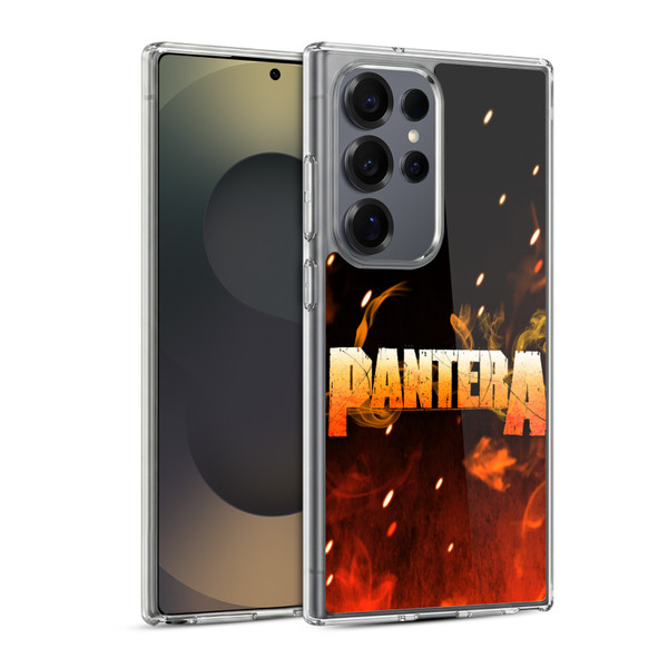 Pantera Art Fire Soft Gel Case for Samsung Galaxy S25 Ultra & MagSafe