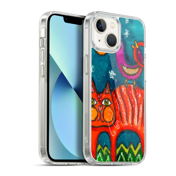 Wyanne Cat Birdy Got My Tail Kitty Soft Gel Case for Apple iPhone 13