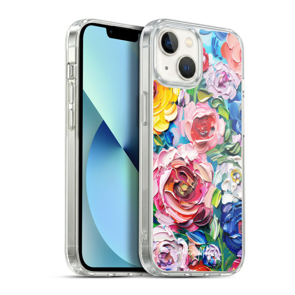 Nature Magick Paint Blobs Bloom Soft Gel Case for Apple iPhone 13
