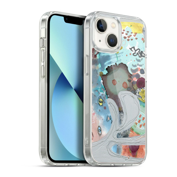 Wyanne Cat Abstract Kitty Soft Gel Case for Apple iPhone 13