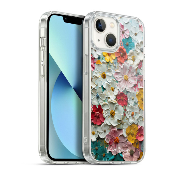 Nature Magick Paint Blobs Colorful Soft Gel Case for Apple iPhone 13