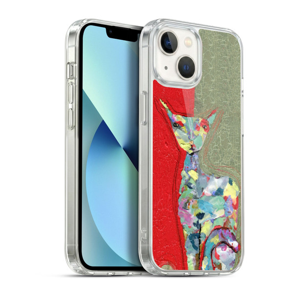 Wyanne Cat Three Cent Attitude Soft Gel Case for Apple iPhone 13