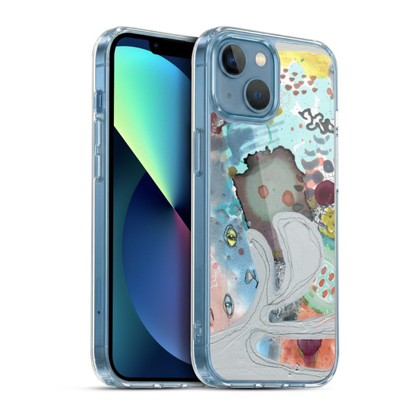 Wyanne Cat Abstract Kitty Soft Gel Case for Apple iPhone 13 Mini & MagSafe