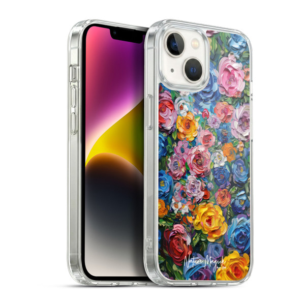 Nature Magick Paint Blobs Buds Soft Gel Case for Apple iPhone 14