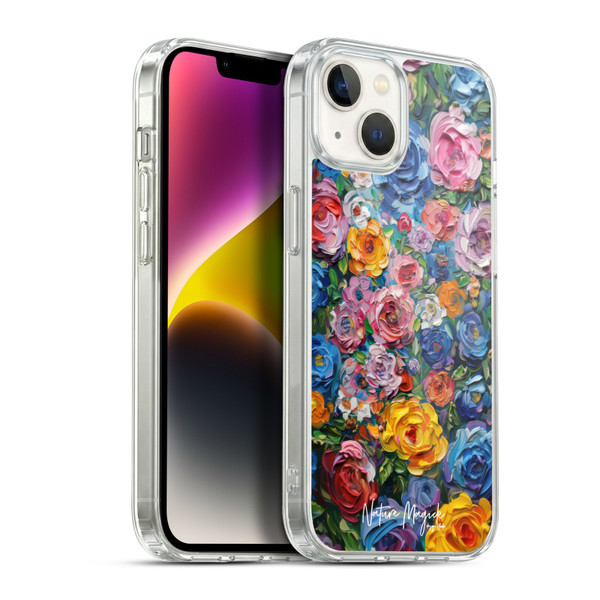 Nature Magick Paint Blobs Buds Soft Gel Case for Apple iPhone 14 Plus & MagSafe