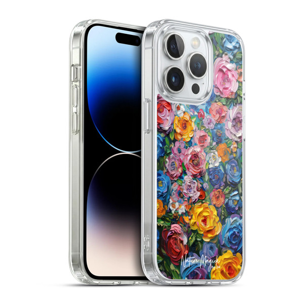 Nature Magick Paint Blobs Buds Soft Gel Case for Apple iPhone 14 Pro & MagSafe