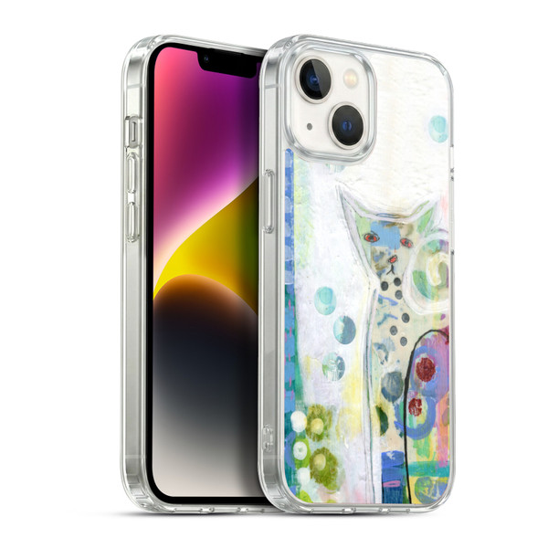 Wyanne Cat Calico Cat Soft Gel Case for Apple iPhone 14