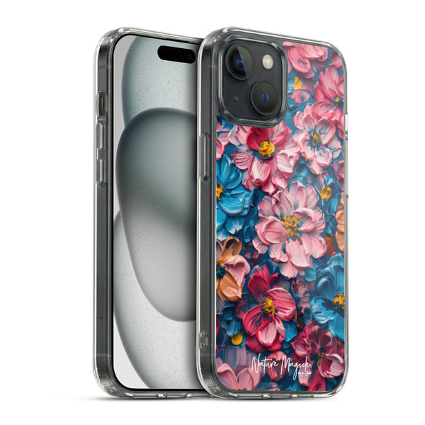 Nature Magick Paint Blobs Elegant Soft Gel Case for Apple iPhone 15 & MagSafe