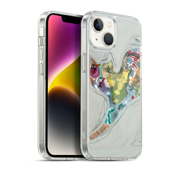 Wyanne Cat Abstract Kitty 2 Soft Gel Case for Apple iPhone 14