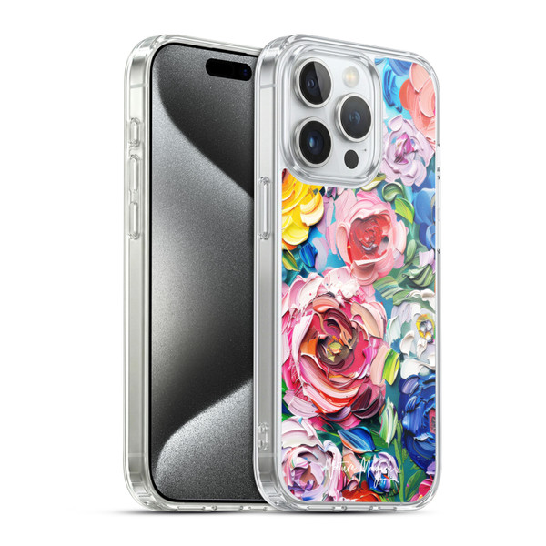 Nature Magick Paint Blobs Bloom Soft Gel Case for Apple iPhone 15 Pro & MagSafe