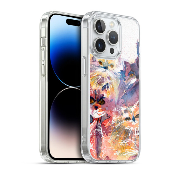 Wyanne Cat Four Kitties Soft Gel Case for Apple iPhone 14 Pro & MagSafe
