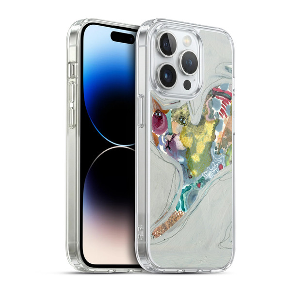 Wyanne Cat Abstract Kitty 2 Soft Gel Case for Apple iPhone 14 Pro & MagSafe