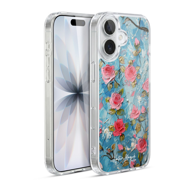 Nature Magick Paint Blobs Roses Soft Gel Case for Apple iPhone 17