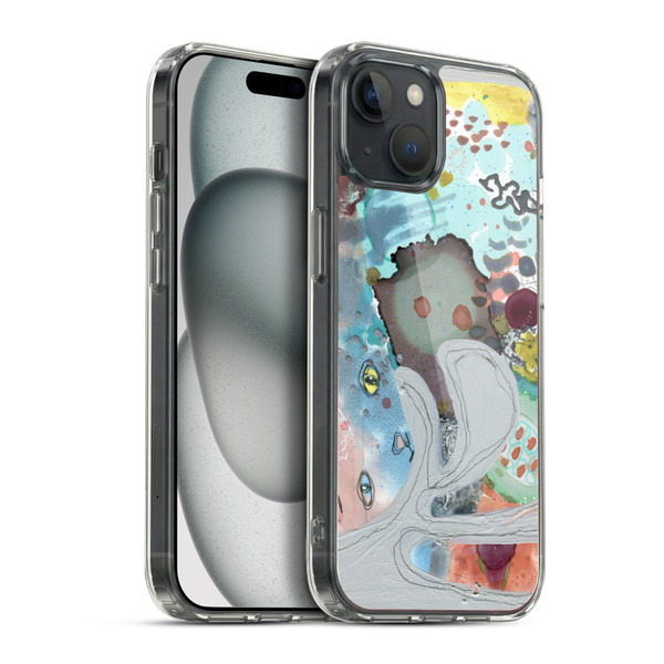 Wyanne Cat Abstract Kitty Soft Gel Case for Apple iPhone 15 Plus & MagSafe