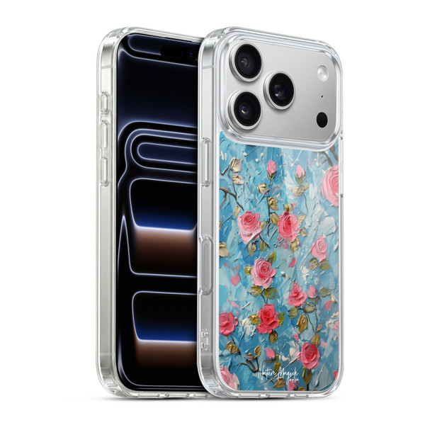 Nature Magick Paint Blobs Roses Soft Gel Case for Apple iPhone 17 Pro