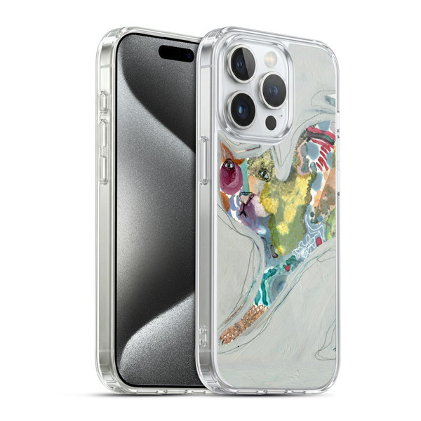 Wyanne Cat Abstract Kitty 2 Soft Gel Case for Apple iPhone 15 Pro & MagSafe
