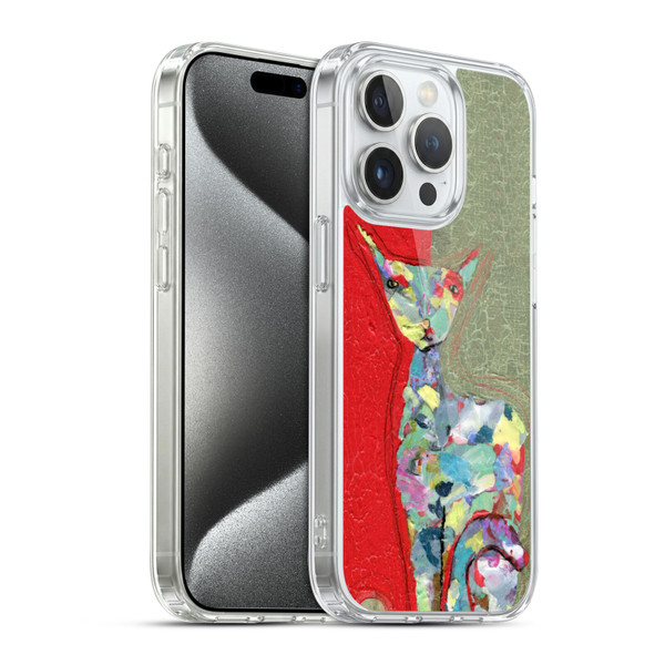 Wyanne Cat Three Cent Attitude Soft Gel Case for Apple iPhone 15 Pro & MagSafe