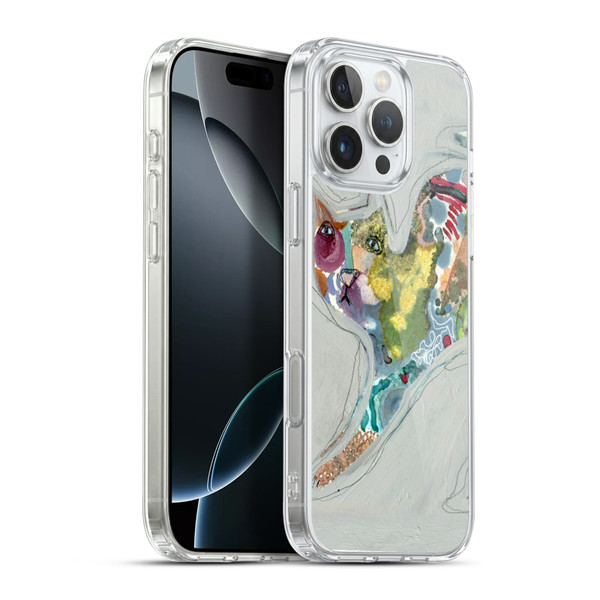 Wyanne Cat Abstract Kitty 2 Soft Gel Case for Apple iPhone 16 Pro Max & MagSafe