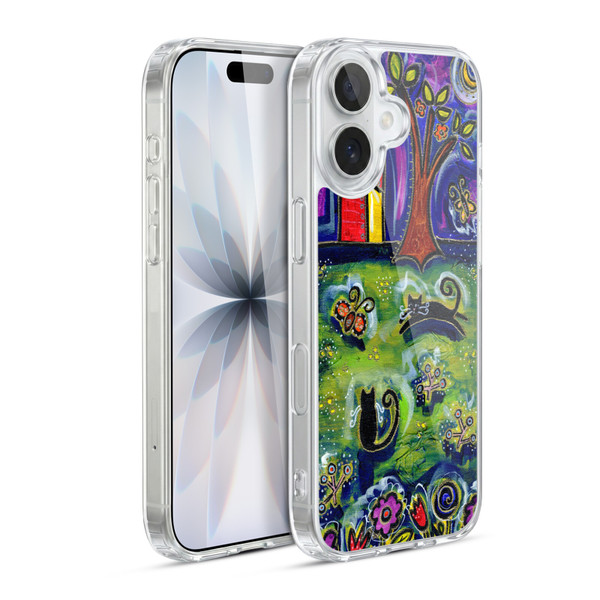 Wyanne Cat Barnyard Kitties At Midnight Soft Gel Case for Apple iPhone 17