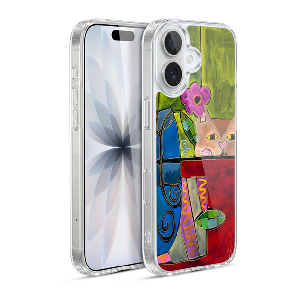 Wyanne Cat Peek A Boo Kitty Soft Gel Case for Apple iPhone 17