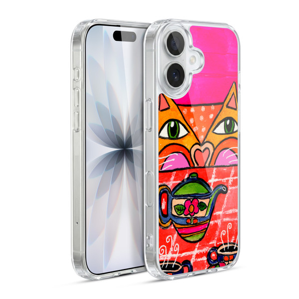 Wyanne Cat Uninvited Guest For Tea Soft Gel Case for Apple iPhone 17
