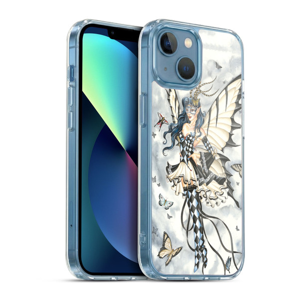 Nene Thomas Fairies Symphony In Black And White Soft Gel Case for Apple iPhone 13 Mini & MagSafe