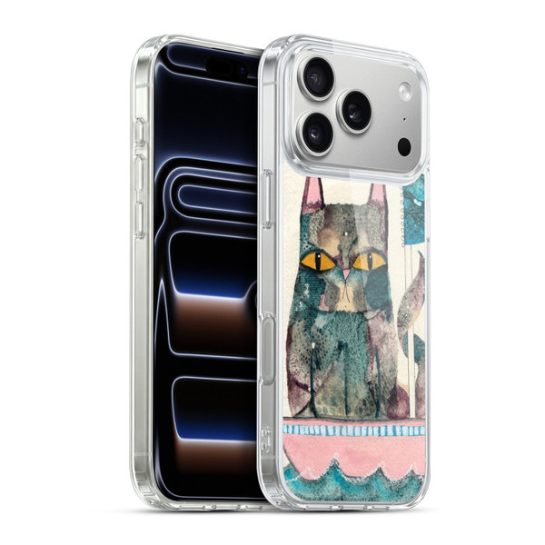 Wyanne Cat Kitty Painting Soft Gel Case for Apple iPhone 17 Pro Max