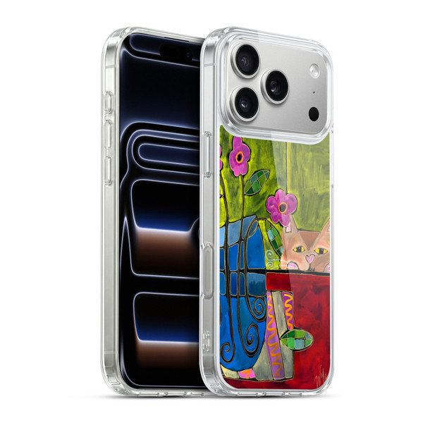 Wyanne Cat Peek A Boo Kitty Soft Gel Case for Apple iPhone 17 Pro Max